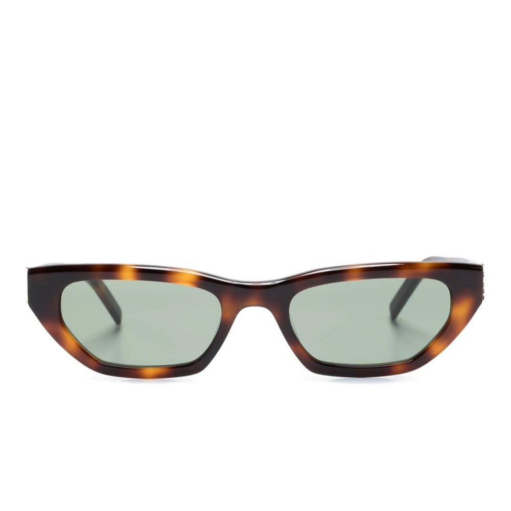 Saint Laurent Eyewear Sunglasses SL M126 003 Havana Squared RP: $508 - Picture 7 of 16